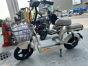 愛瑪電動自行車歡樂豆48V12Ah鉛酸電池續(xù)航40km新國標(biāo)迷你踏板 源彩新茶白 曬單實拍圖