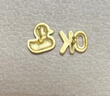 潮宏基足金黃金耳釘女款計價(jià) OK鴨 EEG30002949 約1.35g 七夕禮物 曬單實(shí)拍圖