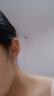 S999純銀豆豆耳釘女簡(jiǎn)約免摘彎鉤耳環(huán)磨砂圓珠迷你養(yǎng)耳洞耳飾 【圓珠直針】 S999銀色【3mm】 曬單實(shí)拍圖
