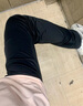 迪卡儂（DECATHLON）運(yùn)動(dòng)褲女褲春秋寬松大碼棉質(zhì)休閑褲修身直筒闊腿長(zhǎng)褲GYPWL 經(jīng)典款黑色(松緊腰頭無(wú)抽繩) L 曬單實(shí)拍圖
