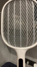 質(zhì)零數(shù)顯電蚊拍充電式強力蒼蠅拍家用滅蚊神器紫光誘蚊自動滅蚊小米白 曬單實拍圖