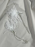 DUTRIEUX發(fā)夾兒童女羽毛蝴蝶流蘇發(fā)夾高級發(fā)卡頭飾氣質(zhì)小女孩水鉆邊夾子 水晶羽毛發(fā)夾【一對】 曬單實(shí)拍圖