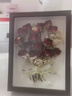 OEIN成品中空相框干花永生花花束生日禮物母親節(jié)教師節(jié)伴手禮手工擺件 隨機(jī)薔薇加滿天星+8寸胡桃木色 送燈串 禮品袋 賀卡（代寫賀卡） 曬單實(shí)拍圖