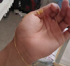 周六福（ZLF）黃金套鏈項(xiàng)鏈女款少女心事系列5G足金蝴蝶結(jié)時(shí)尚鏈墜 計(jì)價(jià) 40+5cm-3.91g 曬單實(shí)拍圖
