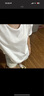JretV領(lǐng)純欲洋氣大領(lǐng)口夏季休閑風(fēng)短袖T恤女ins打底休閑百搭上衣寬松 白色拉領(lǐng)V領(lǐng)大領(lǐng)口短袖 L 曬單實(shí)拍圖
