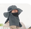 蕉下（beneunder）防曬帽女遮陽(yáng)帽子男士夏季防曬面罩漁夫帽釣魚帽登山帽太陽(yáng)帽 灰 曬單實(shí)拍圖