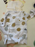舒貝怡嬰兒衣服內(nèi)衣套裝兒童男女童秋衣秋褲夏季空調(diào)服睡衣黃色100CM 曬單實(shí)拍圖
