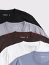 Abercrombie & Fitch【重磅短T】小麋鹿圖案男裝25夏季5件組合套裝短袖T恤124-5045 灰色多色 S (175/92A) 曬單實(shí)拍圖