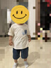 戴維貝拉（DAVE＆BELLA）男童休閑套裝洋氣寶寶衣服兒童短袖牛仔褲兩件套夏季新款童裝 牛仔藍(lán)【現(xiàn)貨】 90 cm（建議身高80-90cm） 曬單實(shí)拍圖