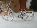 飛鴿（FLYING PIGEON）兒童自行車7-12歲自行車兒童單車小孩自行車成人通勤車自行車學生 頂配珍珠白|單速|(zhì)一體輪+禮包 24寸適合150-170cm 曬單實拍圖