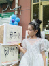 芭米諾女童禮服輕奢夏款兒童鋼琴演出服生日花童主持人公主裙 白色  120 曬單實拍圖