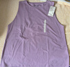 無(wú)印良品（MUJI） Walker 女式防紫外線性能吸汗速干無(wú)袖T恤防曬衣 BIE04A3S 煙熏粉色 L （165/88A） 曬單實(shí)拍圖