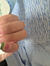 茵曼法式條紋方領(lǐng)藍(lán)色連衣裙2025夏季女裝新品收腰顯瘦短袖裙子 藍(lán)條 M 曬單實(shí)拍圖