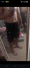 I'M DAVID工裝短褲男夏季男士休閑寬松五分褲子潮牌薄款中褲 黑色 4XL 曬單實拍圖