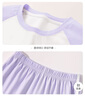 迪士尼寶寶女童睡衣夏季2025純棉上衣女孩夏裝舒服柔軟短袖兩件套兒童家居服 【女童】e迪月亮米妮K水晶紫 160 曬單實(shí)拍圖
