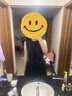 BASIC HOUSE/百家好簡約通勤無袖連衣裙女2025夏季顯瘦A字大擺裙 藏青色 M 曬單實(shí)拍圖