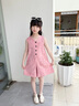 G.DUCKKIDS2025夏新品韓版甜美粉色無袖背心裙中小童洋氣蓬蓬紗裙子 粉色 90 cm 曬單實(shí)拍圖