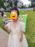 高端兒童晚禮服小眾輕奢花童生日派對公主主持人鋼琴比賽演出服 香檳色拖尾禮服+珍珠發(fā)箍 120 曬單實拍圖