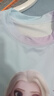迪士尼兒童速干衣套裝愛莎公主短袖t恤女童夏季套裝JXAF1214D 紫色140 曬單實(shí)拍圖