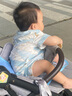 OAK FAMILY夏季寶寶無袖連體衣天絲亞麻嬰兒衣服爬爬服哈衣薄款 靜謐藍(lán) 73cm 曬單實(shí)拍圖