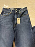 Levi's【商場(chǎng)同款】李維斯25年春夏新款女士高腰微喇牛仔褲A7503 深藍(lán)色 27 (30) 曬單實(shí)拍圖