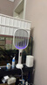 質(zhì)零數(shù)顯電蚊拍充電式強力蒼蠅拍家用滅蚊神器紫光誘蚊自動滅蚊小米白 曬單實拍圖