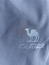 駱駝（CAMEL）休閑闊腿女褲寬松高腰垂感速干七分褲 C25BA6L6024 幻影黑 XL 曬單實拍圖