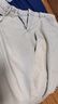 Homlean美式牛仔褲男春夏季小眾高街直筒修身顯高長(zhǎng)褲子22K6294-1泥黃3XL 曬單實(shí)拍圖