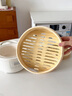 日本品牌多功能電蒸鍋竹蒸籠蒸煮鍋分體式陶瓷電燉鍋電燉盅 2L 陶白色（帶雙層竹籠+燉盅） 曬單實(shí)拍圖