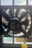 奧克斯（AUX）排氣扇油煙排風(fēng)扇家用廚房換氣扇壁掛式方形金屬鐵強(qiáng)勁大吸力抽扇 34*34cm固定14寸墻窗直裝用孔距 曬單實(shí)拍圖