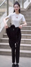 FILA 斐樂官方女子針織短袖衫2025夏新款時尚休閑舒適拼接圓領(lǐng)T恤 云菇白-WT M 165/84A/M 曬單實拍圖