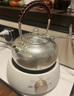 歸銀堂銀壺足銀999燒水壺純手工經(jīng)典錘紋茶道煮水泡茶壺功夫銀茶具送禮 小號(hào)玫瑰金 950ml+證書(shū)+禮盒 曬單實(shí)拍圖