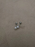 Lnieer999足銀耳釘珍珠耳環(huán)女養(yǎng)耳洞螺絲防掉雙頭擰扣輕奢高級(jí)感銀耳飾 【6mm】999足銀珍珠耳釘一對(duì) 曬單實(shí)拍圖