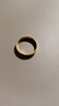 夢(mèng)金園 黃金戒指足金平安無(wú)事萬(wàn)純素圈戒指送女友生日禮物 曬單實(shí)拍圖