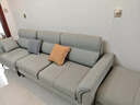 慕思（de RUCCI）科技布藝沙發(fā)客廳新款小戶(hù)型三人位直排真皮 海綿款[雅致灰]-科技布 小三人直排 22m 曬單實(shí)拍圖