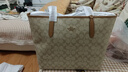 蔻馳（COACH）【品牌直供】女士CITY 33大號(hào)托特包單肩手提包5696IMNLJ 曬單實(shí)拍圖