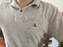 Navigare 意大利小帆船短袖Polo衫男夏季純棉簡約通勤翻領(lǐng)上衣1125521311 淺灰 L/50  曬單實(shí)拍圖