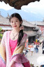 oein云南民族風(fēng)披肩青海湖旅游披風(fēng)大西北草原氛圍感民族配飾旅游穿搭 少女粉 曬單實拍圖