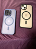 摯衛(wèi)士【膚感磁吸】適用蘋果13手機(jī)殼iPhone13保護(hù)套magsafe磁吸無線充電超薄防摔親膚磨砂半透 午夜黑 曬單實(shí)拍圖