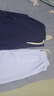 UNI QLO優(yōu)衣庫(kù)太舒服了棉麻感 藏藍(lán)色直筒休閑褲寬松顯瘦闊腿褲男女夏季 藏青色 2XL _【建議136-150斤】 曬單實(shí)拍圖