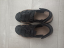 駱駝牌 戶(hù)外休閑涼鞋透氣男士皮涼鞋包頭沙灘鞋 P13M309002 黑色 39 曬單實(shí)拍圖