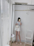 CHAILAS&KLTCH包包2025夏季新款手提凱莉包真皮女包輕奢高級感單肩斜挎包媽媽包 奶昔白【高檔禮盒裝】 曬單實(shí)拍圖