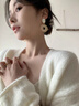 伊燦法式螺旋紋編織耳環(huán)女無(wú)耳洞耳夾獨(dú)特高級(jí)感耳釘2025新款爆款耳飾 法式螺旋紋編織耳釘 曬單實(shí)拍圖