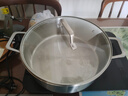 Momscook 不銹鋼火鍋 304火鍋鍋 雙耳復(fù)底 燃氣電磁爐通用 28x9.5cm火鍋 （XR2809） 28cm 曬單實拍圖