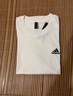 adidas情侶休閑純棉上衣圓領(lǐng)短袖T恤男女夏季阿迪達(dá)斯官方輕運動 米白 S 曬單實拍圖