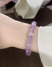 Grace Girl紫水晶手鏈女冰冰招財手串轉運珠串小眾送女友媽媽生日禮物新年 紫水晶手串+輕奢禮盒 曬單實(shí)拍圖
