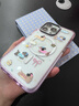 FUNNY RICH小犬西餐廳適用iPhone16ProMax手機殼蘋果15puls新款磁吸保護套漸變色透明14女款防摔高級感小清新 撞色粉紫（磁吸款） iPhone 15 Pro Max 曬單實拍圖