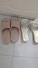 京東京造【專業(yè)防滑】浴室防滑拖鞋老人孕婦舒適居家拖鞋女粉色38-39 曬單實(shí)拍圖