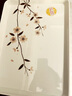 五和（WUHE）家用托盤(pán)長(cháng)方形客廳水杯托盤(pán)茶盤(pán)北歐放杯子的托盤(pán)密胺兒童水果盤(pán) 櫻花 小號（29.7cm*21.4cm*2.1cm) 曬單實(shí)拍圖