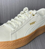 彪馬（PUMA）【厚底鞋】復(fù)古增高松糕鞋女低幫休閑鞋 PLATFORM 366928 米白色-金色-04 38.5 曬單實(shí)拍圖
